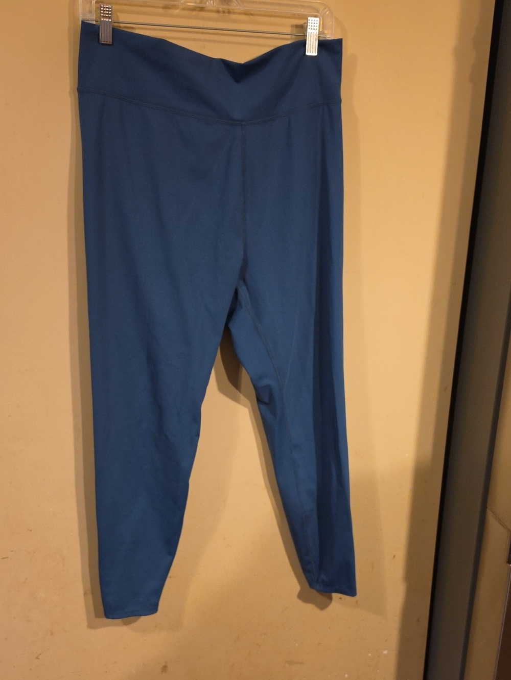 High-Waist Blue Women's Active Leggings